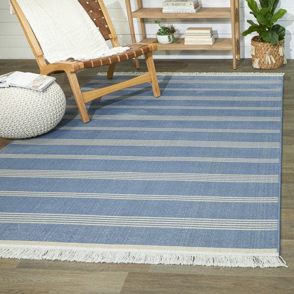 Longshore Tides Kilie Striped Recycled Area Rug Wayfair